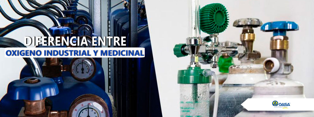 Diferencia entre oxigeno industrial y medicinal
